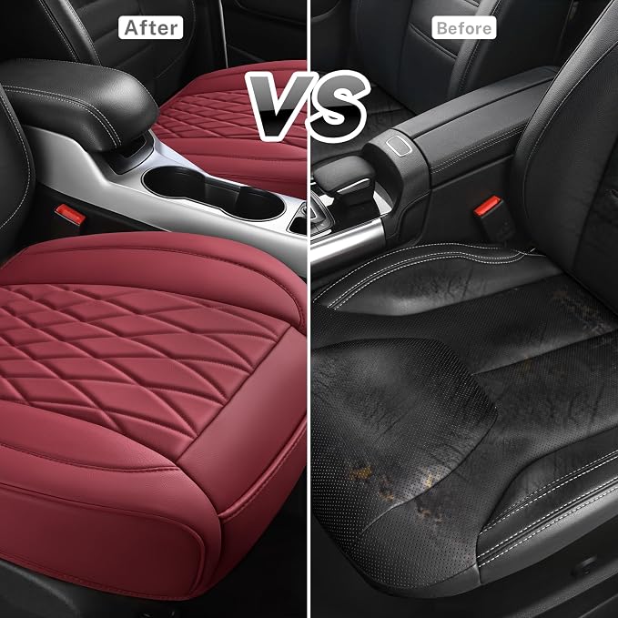 Universal Seat Covers — Front Seat — Burgundy