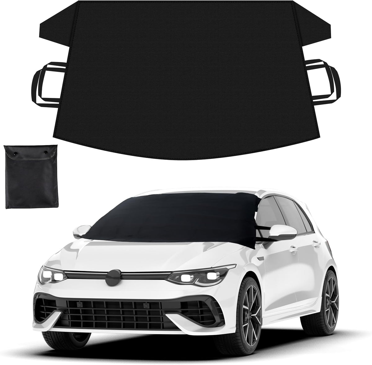 WinterShield Heavy-Duty Car Windshield Cover - 600D Oxford Snow & Ice Protector Small 81r225idgtL._AC_SL1500