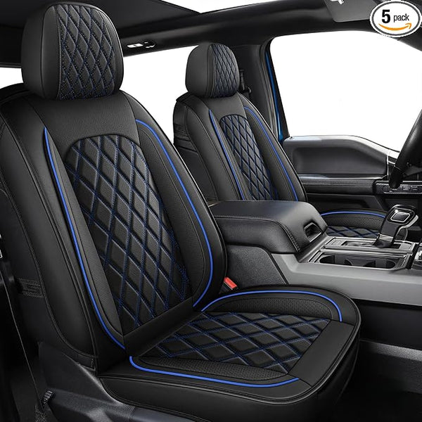 Seat Covers for Multiple Vehicles โ Full Set โ Black / Blue