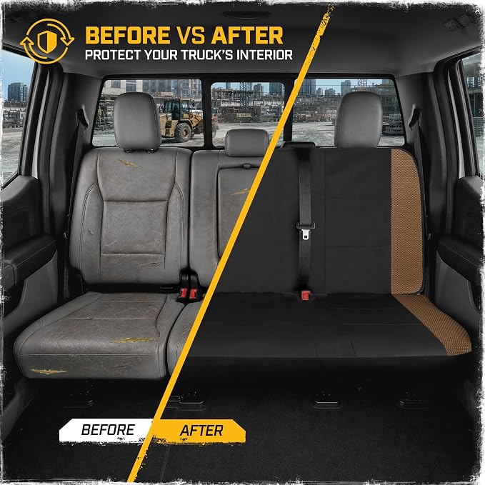 Fabric Seat Covers for Multiple Vehicles — Full Set — Beige