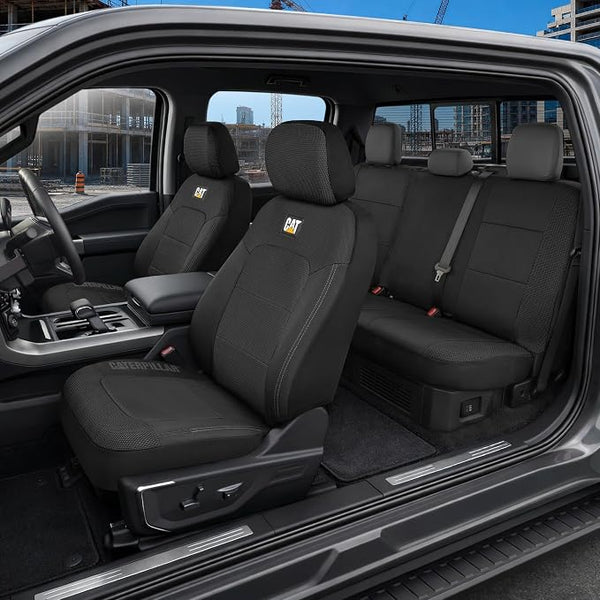 Fabric Seat Covers for Multiple Vehicles โ Full Set โ Black