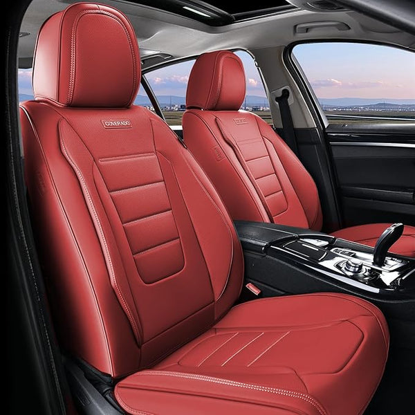 Universal Seat Covers โ Front Seat โ Red