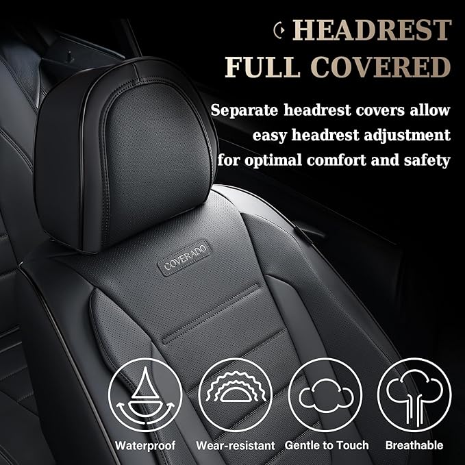 Universal Seat Covers — Full Set — Black