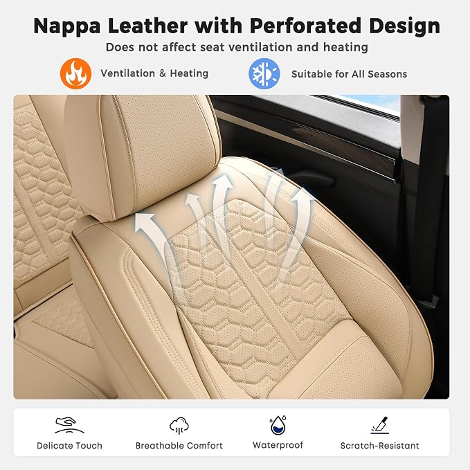 Universal Seat Covers — Full Set — Beige
