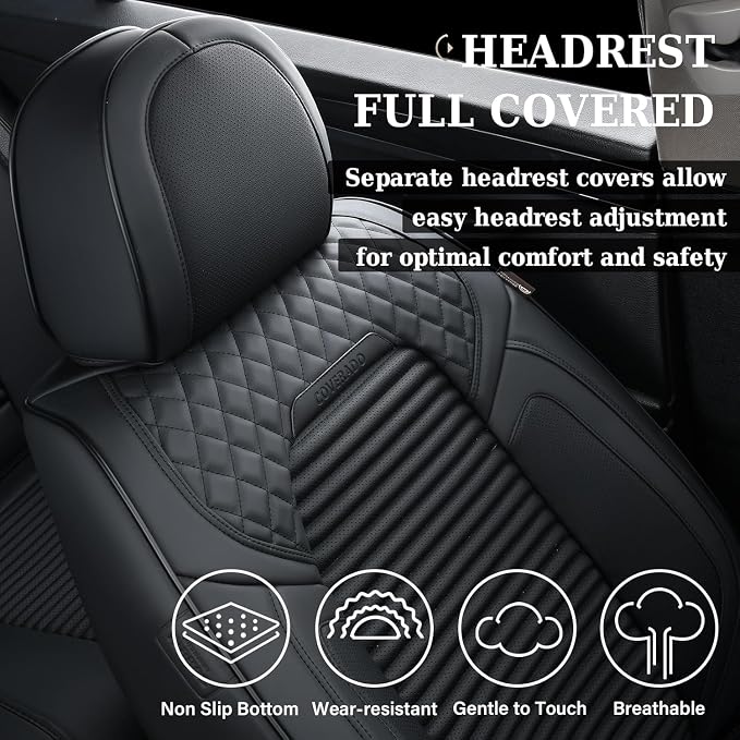 Universal Seat Covers — Full Set — Black