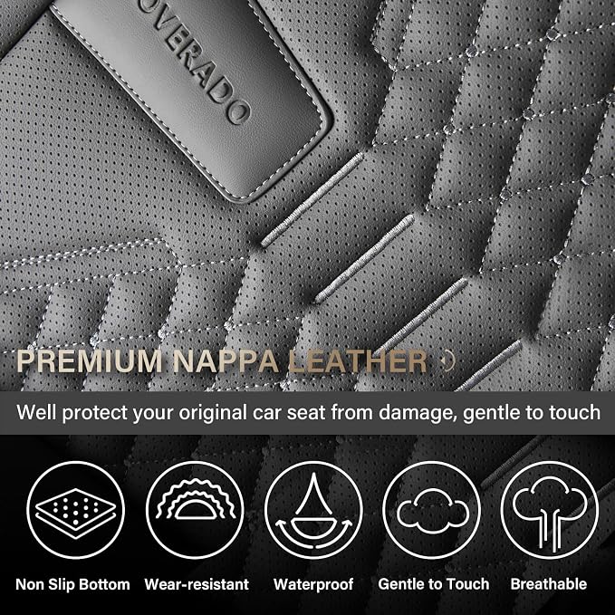 Universal Seat Covers — Full Set — Gray