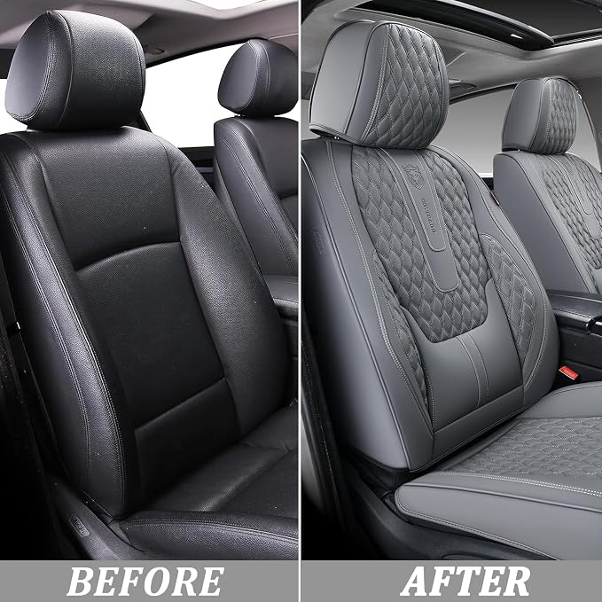 Universal Seat Covers — Front Seat — Gray