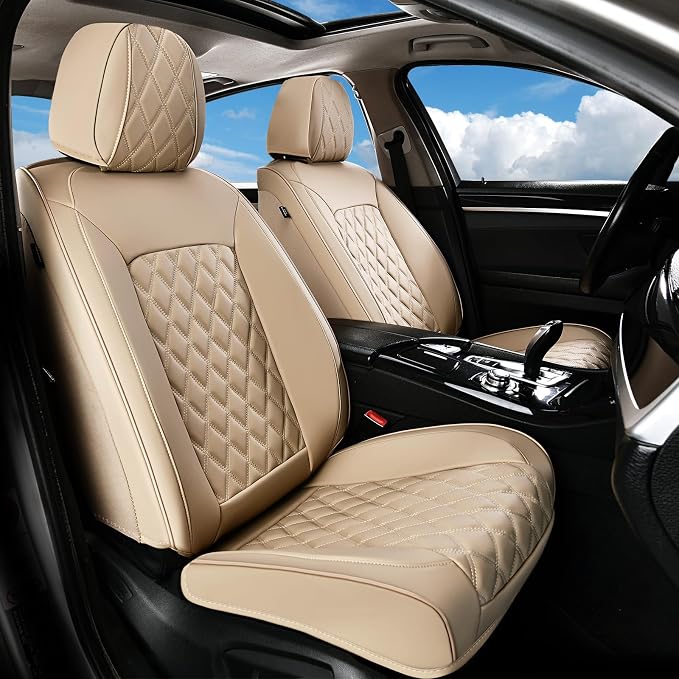 Universal Seat Covers — Front Seat — Beige