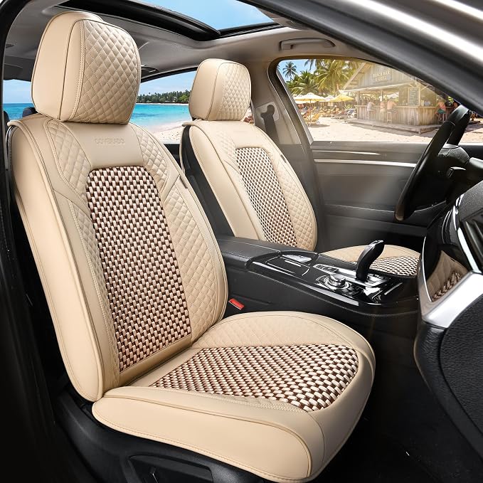 Universal Seat Covers — Full Set — Beige