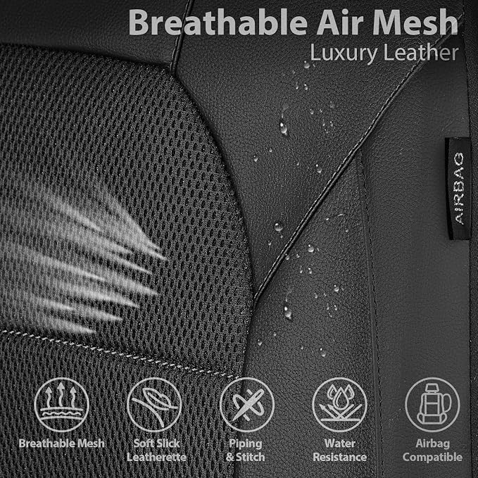 Universal Seat Covers — Front Seat — Black