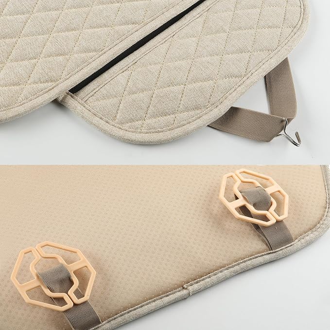 Universal Fabric Seat Covers — Beige