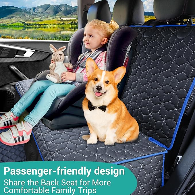 Pet Car Seat Protector — Front Seat — Blue