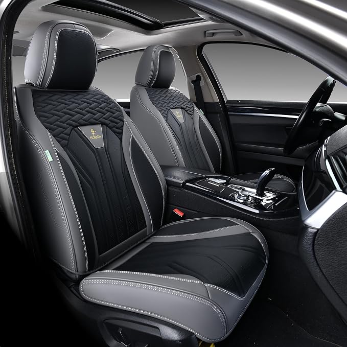 Universal Seat Covers — Gray / Black