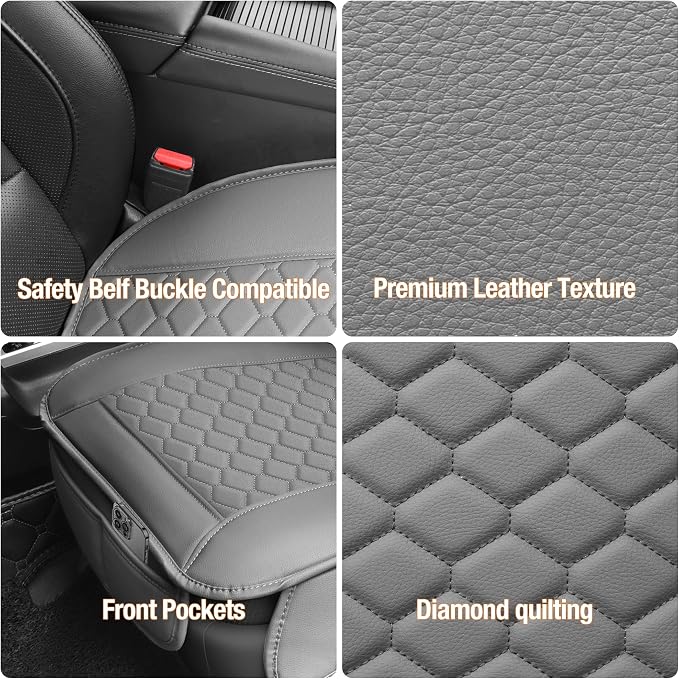 Car Seat Covers — Front Seat — Gray