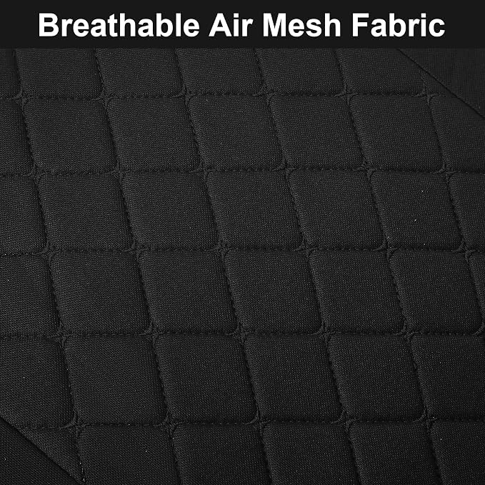 Fabric Car Seat Covers — Front Seat — Black