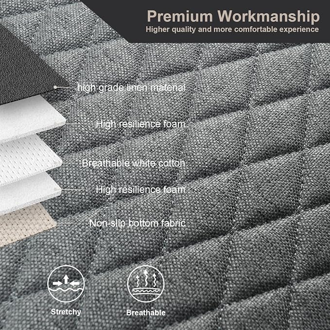 Universal Fabric Seat Covers — Gray