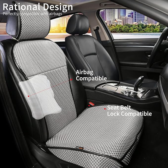 Universal Seat Covers — Front Seat — Gray