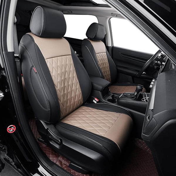 Faux Leather Seat Covers for Honda CR-V โ Full Set โ Red / Black