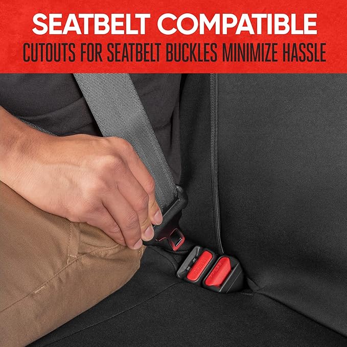 Pet Car Seat Protector — Rear Seat — Gray / Black