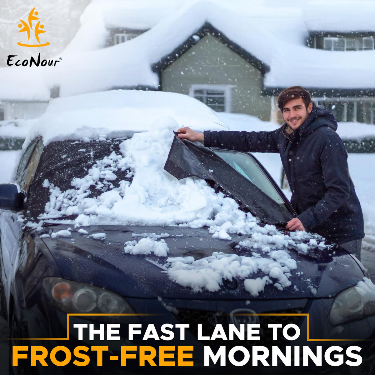#variant_X-Large | Easy Snow Removal Windshield Cover - Time-Saving Winter Car Accessory for Frost-Free Mornings