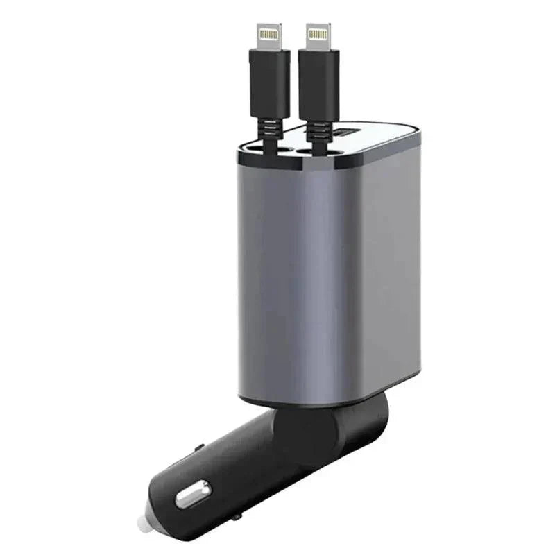 Auto Parts™ Retractable 4 in 1 Fast Car Charger Apple + Apple auto-partstm-retractable-4-in-1-fast-car-charger-auto-parts-13