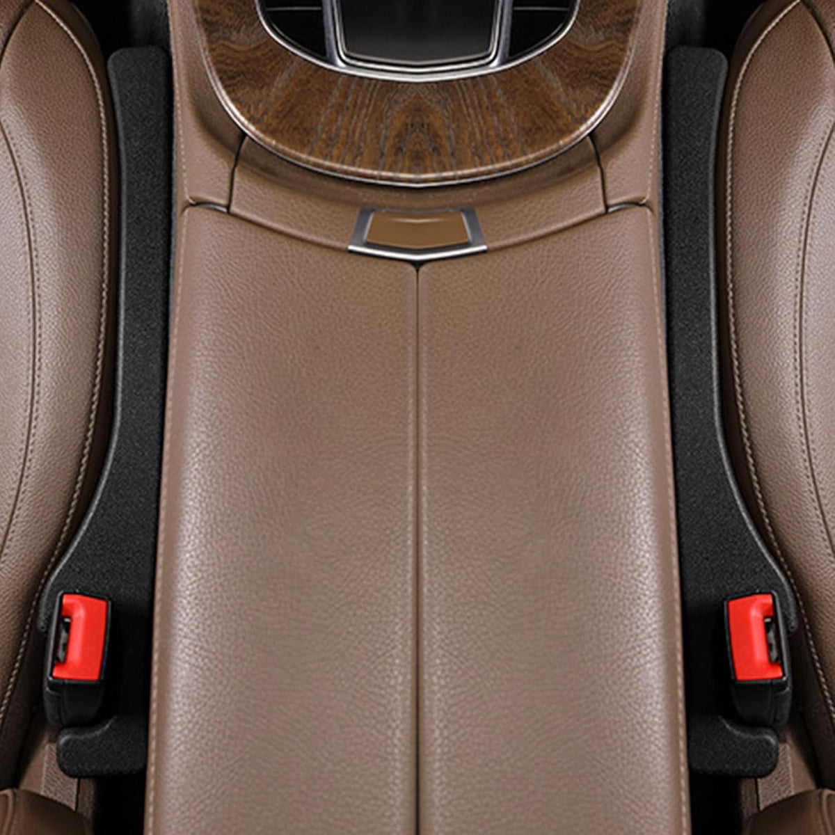 2-Pack Car Seat Gap Filler - Universal Fit PU Leather Crevice Blocker product_image_7