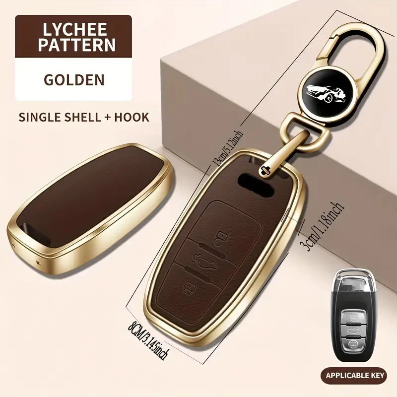 Key Case For Audi Car Series A6 A7 A8 2020 2021 E-tron/Q5/Q7 Model A (Rose Gold) 00484f65-f970-45e5-8690-3cec9fa3c60f