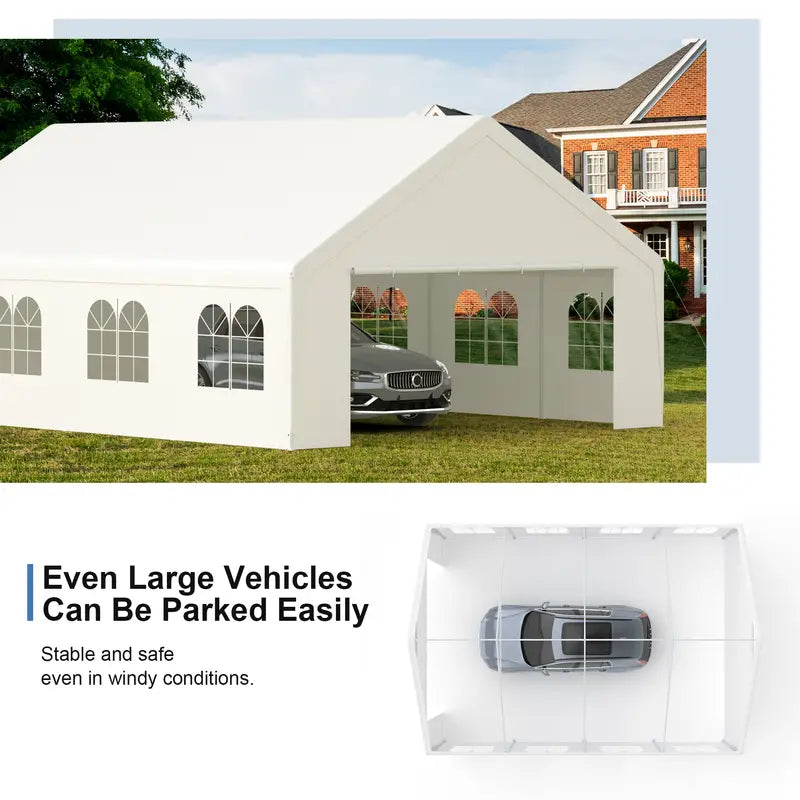 20x26 Canopy Tent for Parties Heavy Duty Carport Large Wedding Event Tent Portable Garage 081c2cf8-8815-4a6d-b67d-41e5a7e1285c_2000x2000_c6a2adbe-2ca4-461d-82cb-f001edec825e