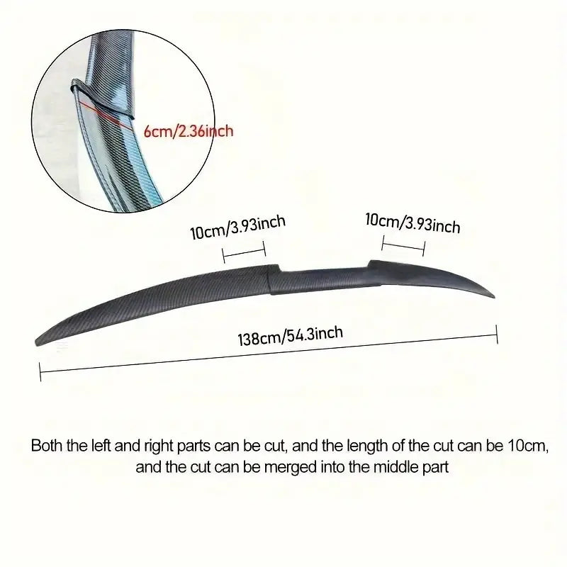 Rear Window Roof Spoiler Universal Fit 0e5df026-8927-42f9-bbbd-e6be79aa70d3