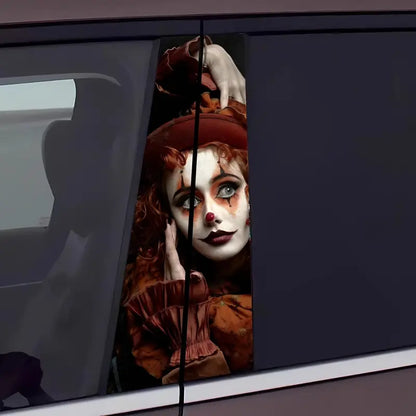 2 Pcs Cartoon Alien & Horror Themed Vinyl Car B-Pillar Sticker 0e9eeae94b1aa188235f5c11b5f32caa1720941407242