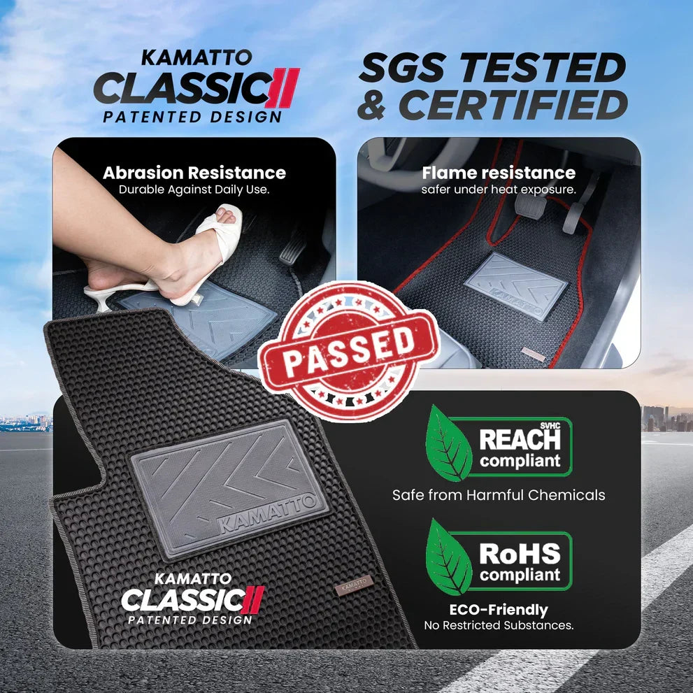 Kamatto Elite Custom Car Mats | Premium All-Weather Protection
