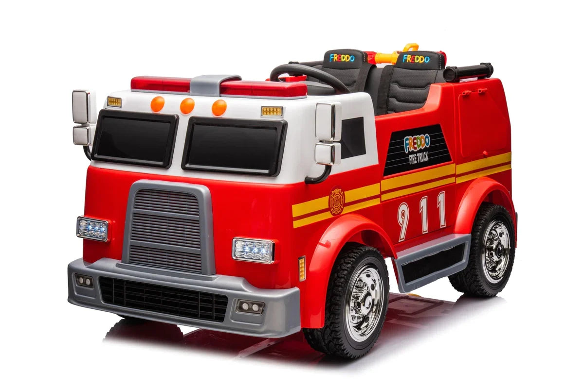 24V Fire Truck 2-Seater Ride-On for Kids