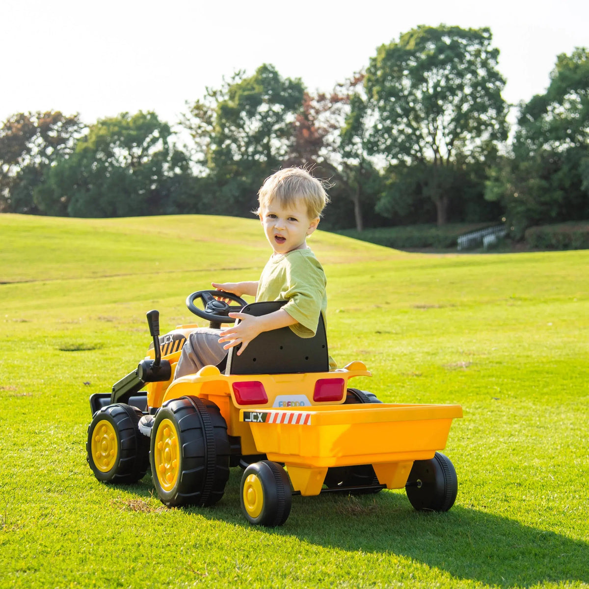 2026 12V Excavator Kids Ride On Car with Remote Control
