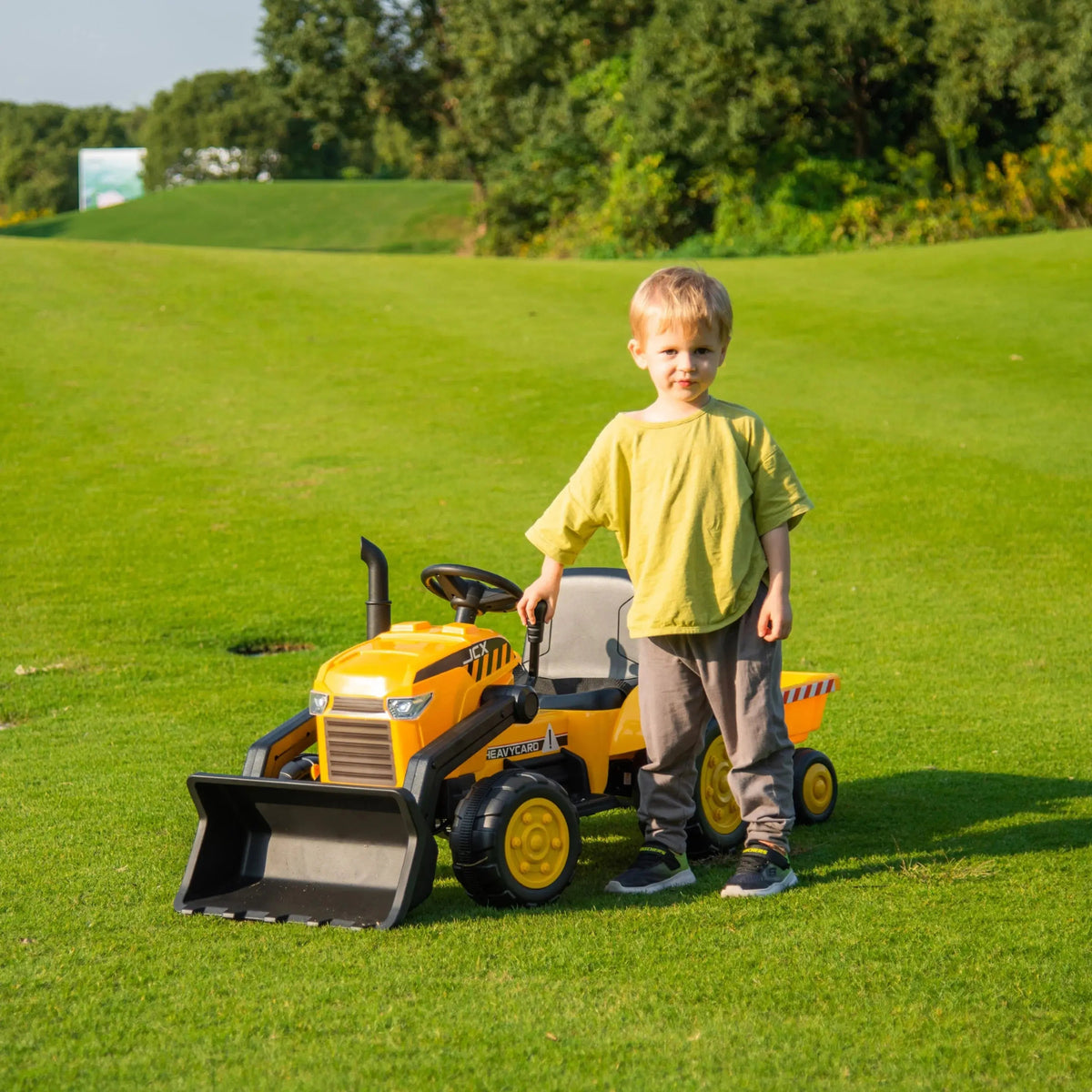2026 12V Excavator Kids Ride On Car with Remote Control