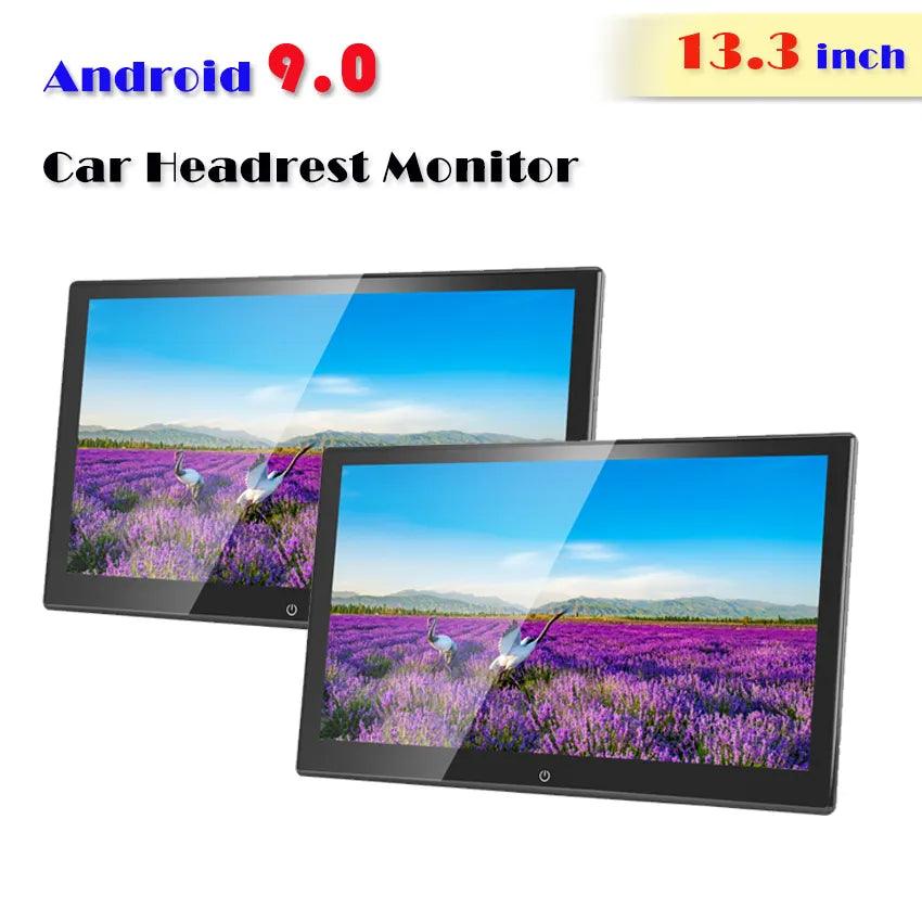13.3 inch IPS touch screen android 9.0 car headrest monitor 13-3-inch-ips-touch-screen-android-9-0-car-headrest-monitor-auto-parts-5
