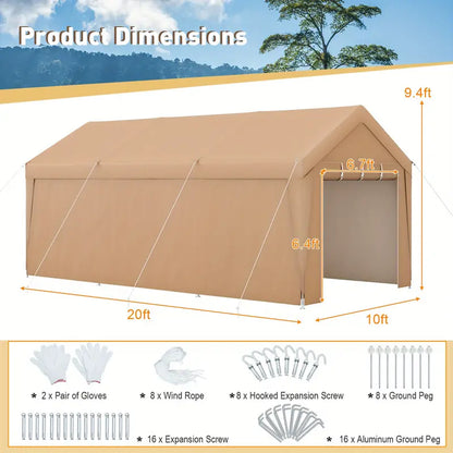 Zippered Door, Outdoor Canopy Tent 1717401813578-90c20f1022ee4e7eb8c69cf74e444890-goods