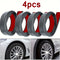 4pcs Carbon Fibber Black