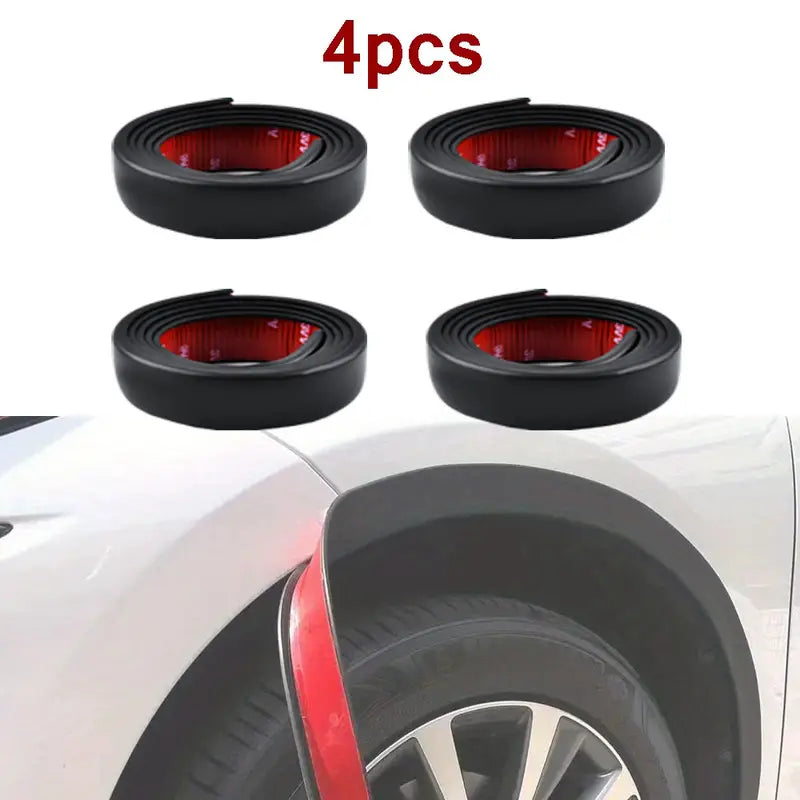 4Pc 1.5M Car Side Fender Eyebrow Wheel Strip 4pcs Black 1720180143904-5f16132d608a4b1ab4f012369b0fd472-goods