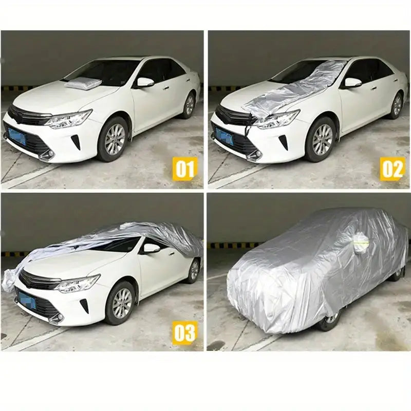 Car Cover for Sedan, Hatchback & SUV - All-Weather, UV Protection with Reflective 1720350075145-4b161adec65146d88457941ce36901d5-goods
