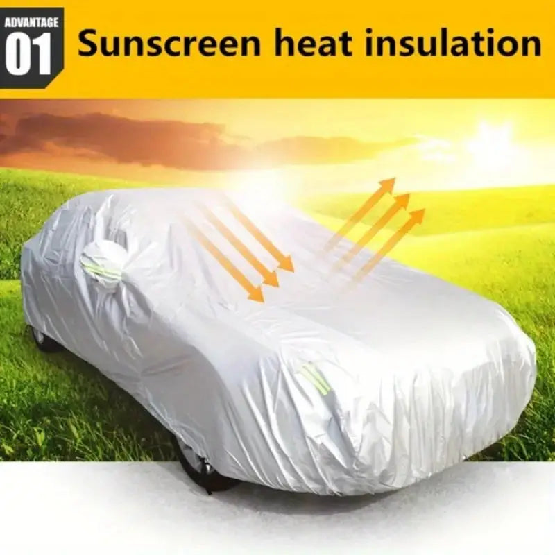 Car Cover for Sedan, Hatchback & SUV - All-Weather, UV Protection with Reflective 1720350083361-b5b6ee622f2343af8b47493551c0a57d-goods