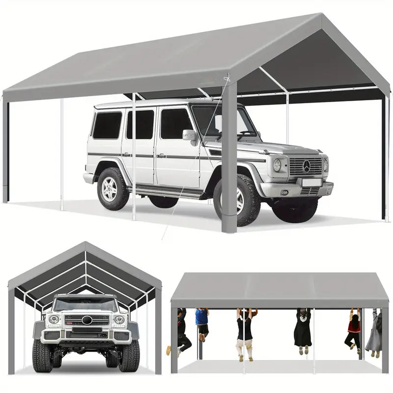 Tooluck 10x20ft Portable Carport, Heavy Duty Carport Gray 1720677031175-7f7ecafeb37a4590a5a9feaafb8f8be6-goods_1