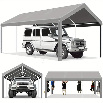 Tooluck 10x20ft Portable Carport, Heavy Duty Carport Gray 1720677031175-7f7ecafeb37a4590a5a9feaafb8f8be6-goods_1