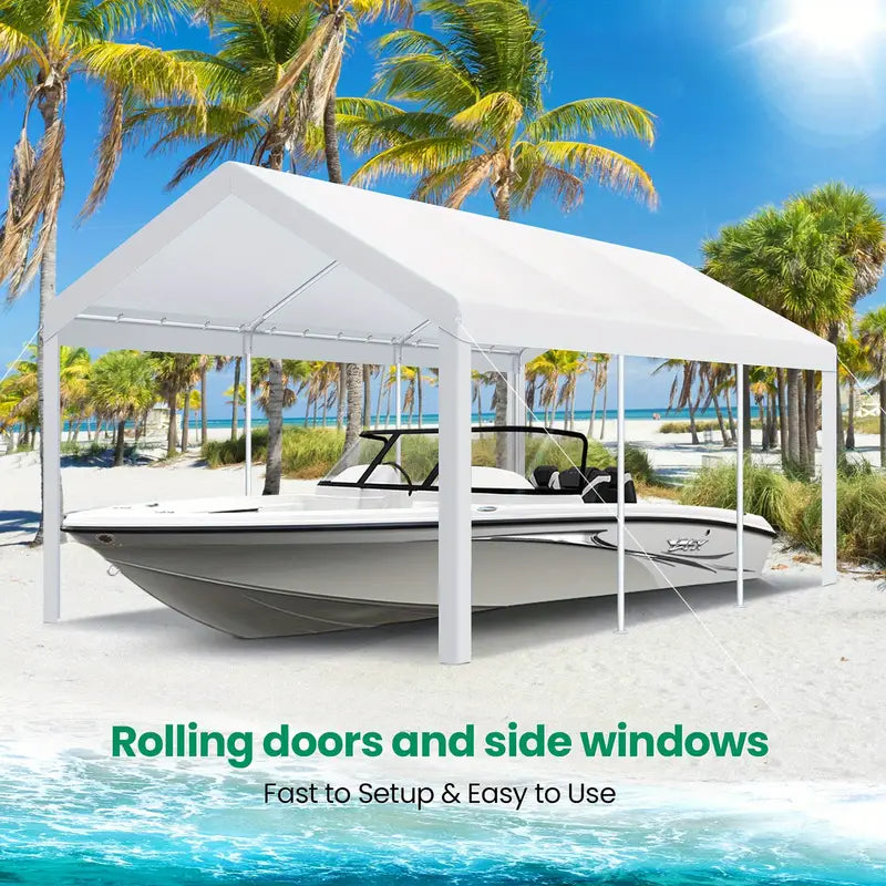 Tooluck 10x20ft Portable Carport, Heavy Duty Carport 1720677032493-2d10a9658feb4f028b655ca6ad60deae-goods
