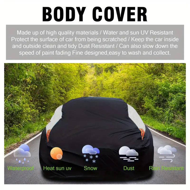 Car Cover For Universal Sedans, Protects Cars From UV, Dust, Rain, Made With Durable Material 1721701933959-8ca64036162446a3842ea587dd026f06-goods
