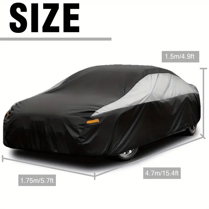 Car Cover For Universal Sedans, Protects Cars From UV, Dust, Rain, Made With Durable Material 1721701938295-7fb1d16a7811421ba036aa1de2ef3b4a-goods