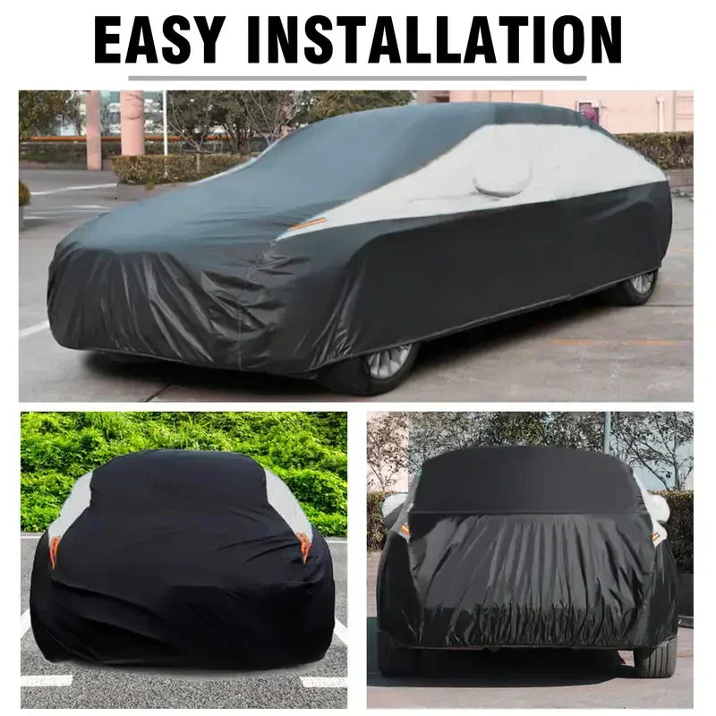 Car Cover For Universal Sedans, Protects Cars From UV, Dust, Rain, Made With Durable Material 1721701947853-0a2972f1f93c43f281ef6c54890e6ed5-goods