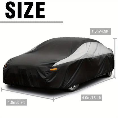 Car Cover For Universal Sedans, Protects Cars From UV, Dust, Rain, Made With Durable Material 1721701949661-ecaa4693f1334309a61d70c15dbc1755-goods