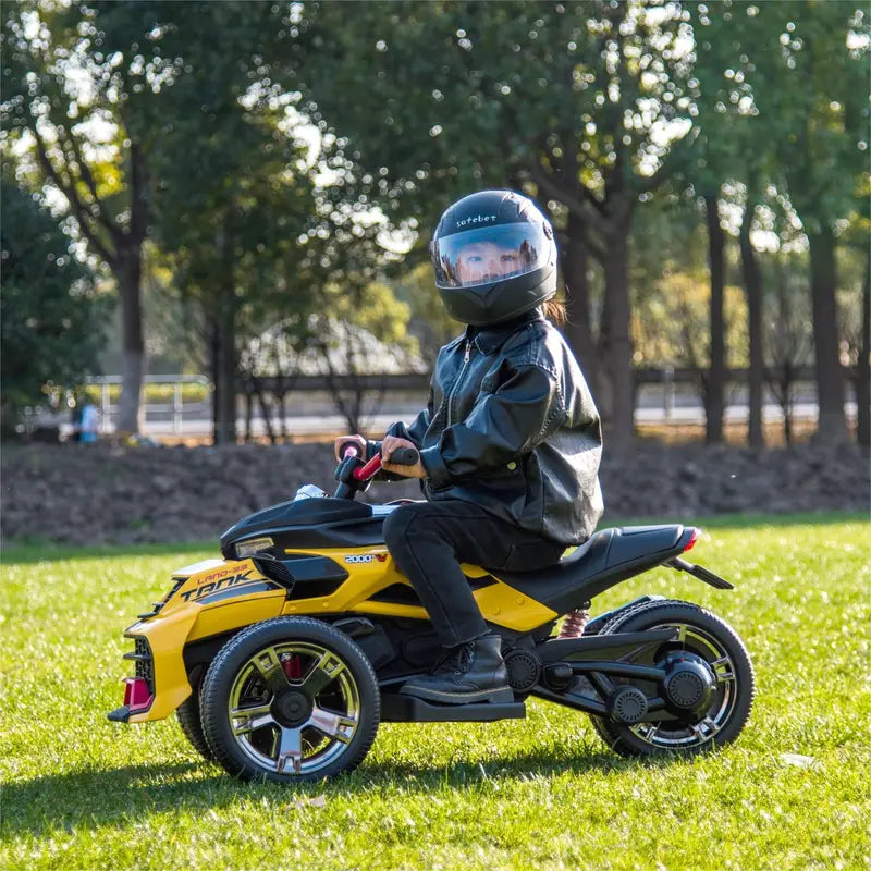 24V Kids Ride on All-Terrain Vehicle, 3 Wheeler Electric Vehicle, Battery Powered Ride on Motorcycle with LED Lights 1724059057709-14861bd432dc4bfe9e0498d13a8b1892-goods