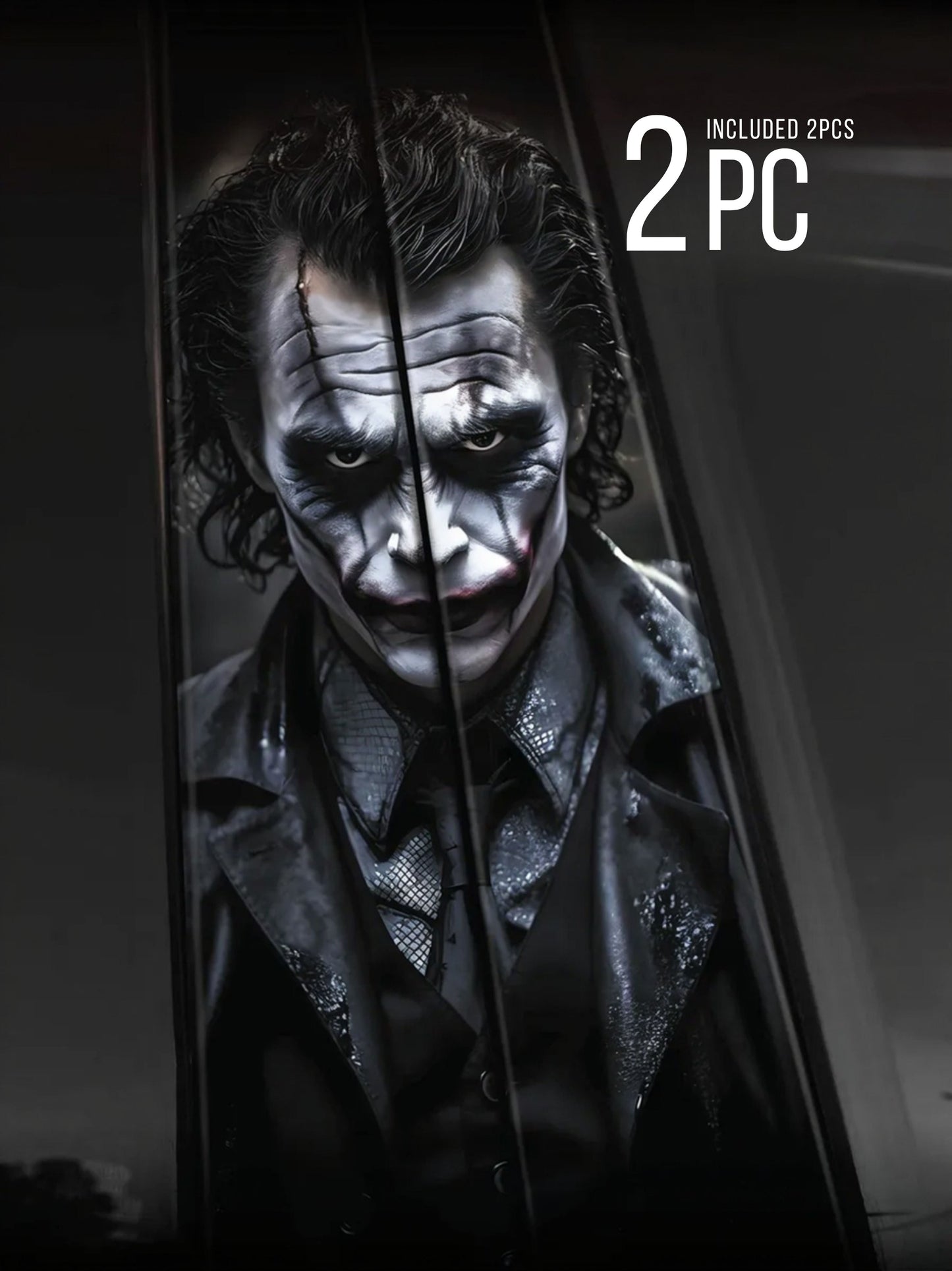 2Pcs Stickers on door pillars Joker