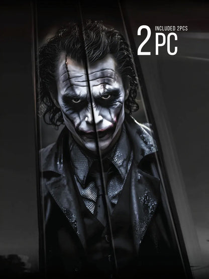 2Pcs Stickers on door pillars Joker